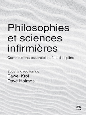 cover image of Philosophies et sciences infirmières